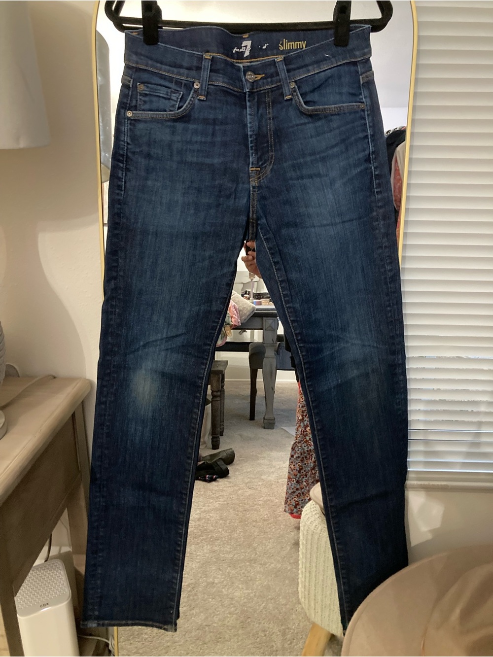 7 For All Mankind Dark Indigo Slim Jeans
